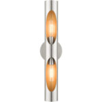 45892-91 2 Light Brushed Nickel ADA Sconce-Lighting LumensWall Sconces