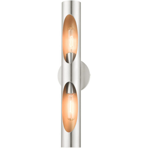 45892-91 2 Light Brushed Nickel ADA Sconce-Lighting LumensWall Sconces