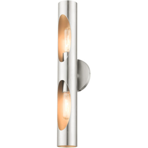 45892-91 2 Light Brushed Nickel ADA Sconce-Lighting LumensWall Sconces