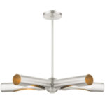 45895-91 5 Light Brushed Nickel Chandelier-Lighting LumensChandeliers