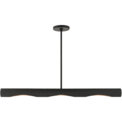 45897-04 3 Light Black Linear Chandelier-Lighting LumensChandeliers