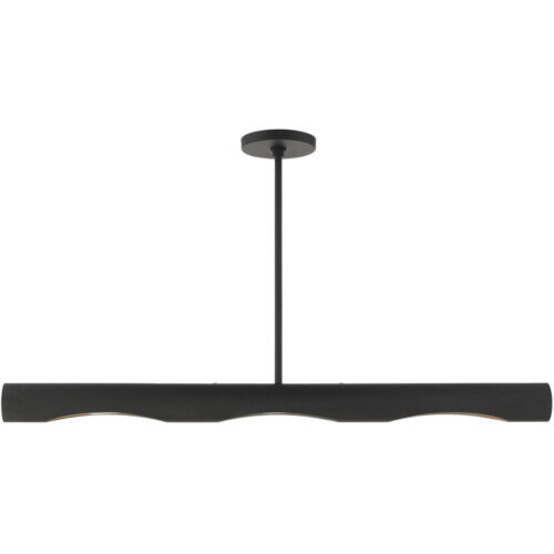 45897-04 3 Light Black Linear Chandelier-Lighting LumensChandeliers