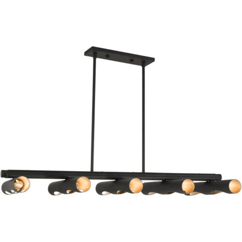 45898-04 10 Light Black Linear Chandelier-Lighting LumensChandeliers