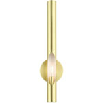 45911-12 1 Light Satin Brass  ADA Single Sconce-Lighting LumensWall Sconces