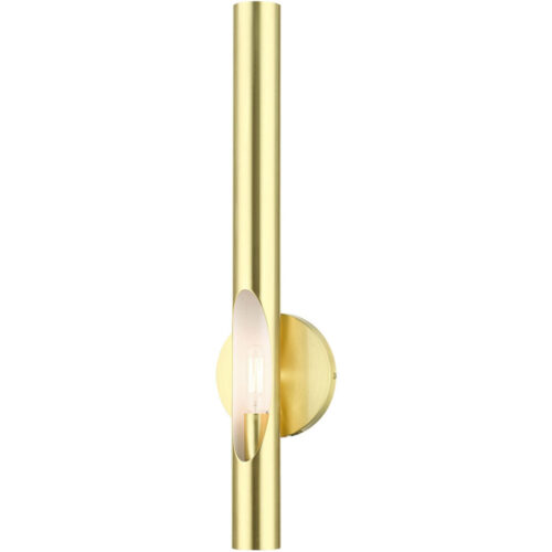 45911-12 1 Light Satin Brass  ADA Single Sconce-Lighting LumensWall Sconces