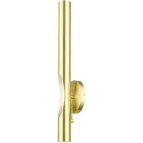 45911-12 1 Light Satin Brass  ADA Single Sconce-Lighting LumensWall Sconces