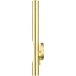 45911-12 1 Light Satin Brass  ADA Single Sconce-Lighting LumensWall Sconces