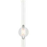 45911-69 1 Light Shiny White ADA Single Sconce-Lighting LumensWall Sconces