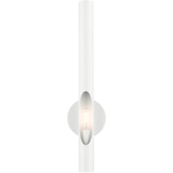 45911-69 1 Light Shiny White ADA Single Sconce-Lighting LumensWall Sconces