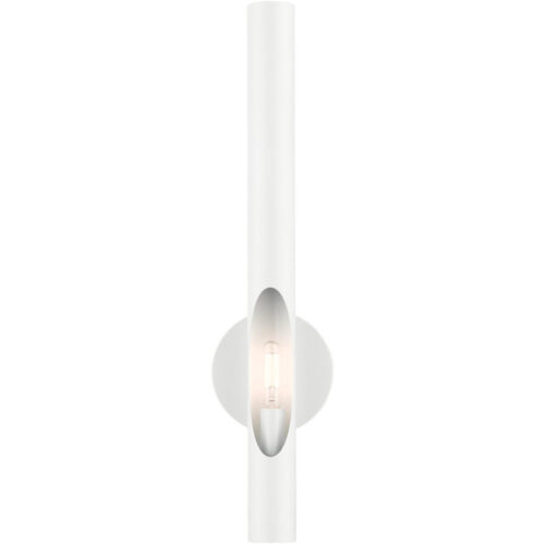 45911-69 1 Light Shiny White ADA Single Sconce-Lighting LumensWall Sconces