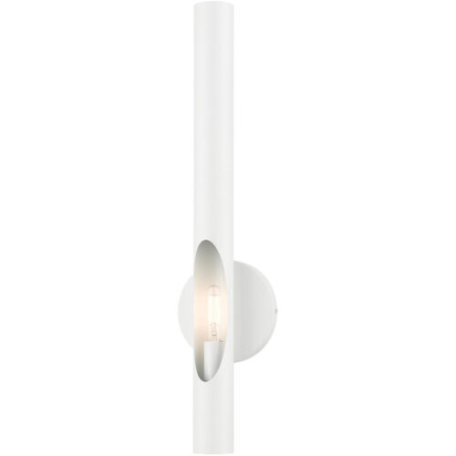 45911-69 1 Light Shiny White ADA Single Sconce-Lighting LumensWall Sconces