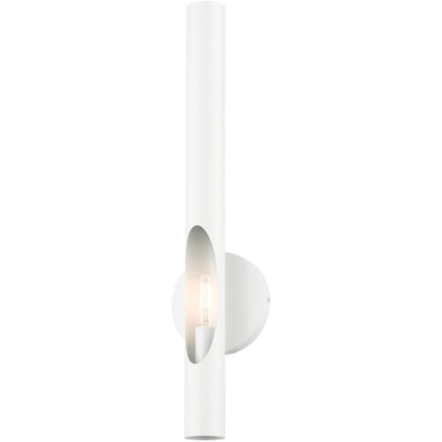 45911-69 1 Light Shiny White ADA Single Sconce-Lighting LumensWall Sconces