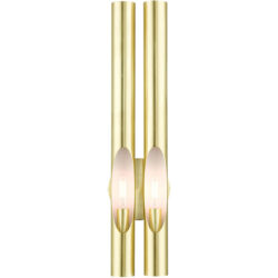 45912-12 2 Light Satin Brass  ADA Double Sconce-Lighting LumensWall Sconces