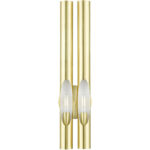 45912-12 2 Light Satin Brass  ADA Double Sconce-Lighting LumensWall Sconces