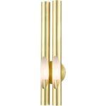 45912-12 2 Light Satin Brass  ADA Double Sconce-Lighting LumensWall Sconces