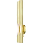 45912-12 2 Light Satin Brass  ADA Double Sconce-Lighting LumensWall Sconces