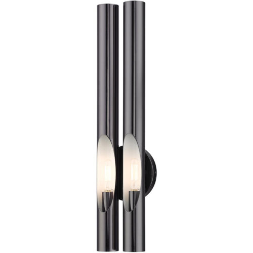 45912-46 2 Light Black Chrome ADA Double Sconce-Lighting LumensWall Sconces