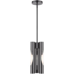 45913-46 3 Light Black Chrome Pendant Chandelier-Lighting LumensChandeliers