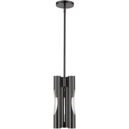 45913-46 3 Light Black Chrome Pendant Chandelier-Lighting LumensChandeliers