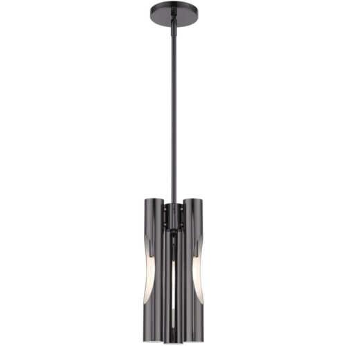 45913-46 3 Light Black Chrome Pendant Chandelier-Lighting LumensChandeliers