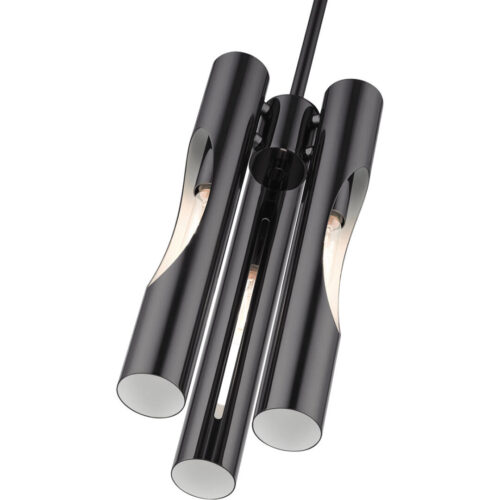 45913-46 3 Light Black Chrome Pendant Chandelier-Lighting LumensChandeliers