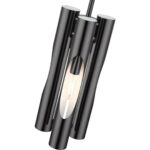 45913-46 3 Light Black Chrome Pendant Chandelier-Lighting LumensChandeliers