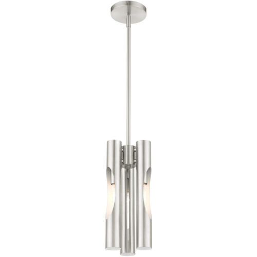 45913-91 3 Light Brushed Nickel Pendant Chandelier-Lighting LumensChandeliers