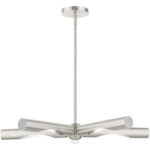 45915-91 5 Light Brushed Nickel Chandelier-Lighting LumensChandeliers