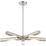 45915-91 5 Light Brushed Nickel Chandelier-Lighting LumensChandeliers