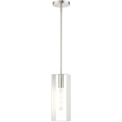 45951-91 1 Light Brushed Nickel Pendant-Lighting LumensPendant Lights