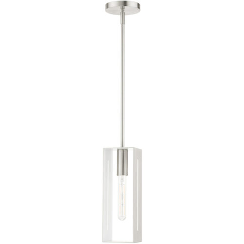 45951-91 1 Light Brushed Nickel Pendant-Lighting LumensPendant Lights