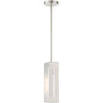 45951-91 1 Light Brushed Nickel Pendant-Lighting LumensPendant Lights