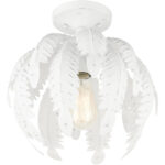 46231-60 1 Light Antique White Semi Flush-Lighting LumensSemi Flush