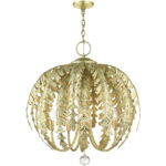 46235-28 5 Light Winter Gold Chandelier-Lighting LumensChandeliers