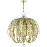 46235-28 5 Light Winter Gold Chandelier-Lighting LumensChandeliers