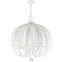 46235-60 5 Light Antique White Chandelier-Lighting LumensChandeliers