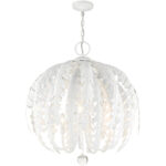 46235-60 5 Light Antique White Chandelier-Lighting LumensChandeliers