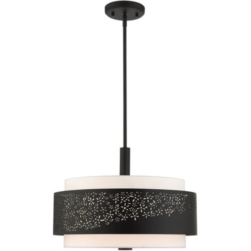 46254-04 4 Light Black Chandelier-Lighting LumensChandeliers