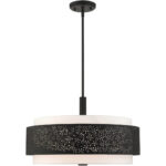 46255-04 5 Light Black Chandelier-Lighting LumensChandeliers