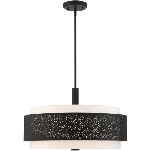 46255-04 5 Light Black Chandelier-Lighting LumensChandeliers