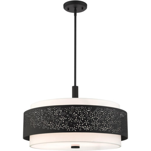 46255-04 5 Light Black Chandelier-Lighting LumensChandeliers