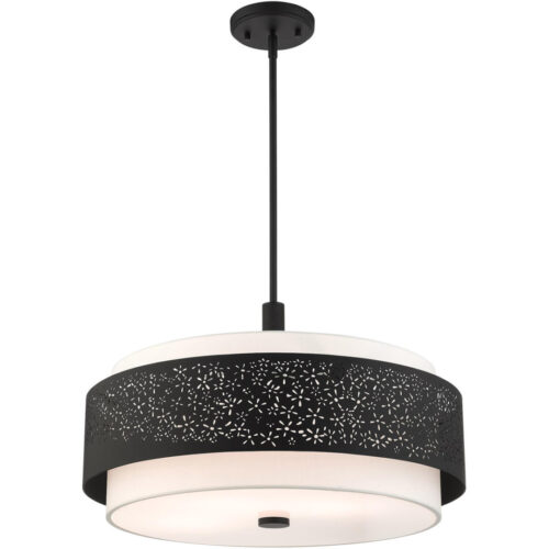 46255-04 5 Light Black Chandelier-Lighting LumensChandeliers