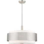 46255-91 5 Light Brushed Nickel Chandelier-Lighting LumensChandeliers