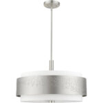 46255-91 5 Light Brushed Nickel Chandelier-Lighting LumensChandeliers