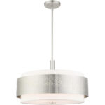 46255-91 5 Light Brushed Nickel Chandelier-Lighting LumensChandeliers