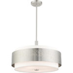 46255-91 5 Light Brushed Nickel Chandelier-Lighting LumensChandeliers