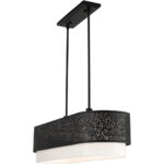 46258-04 6 Light Black Linear Chandelier-Lighting LumensChandeliers