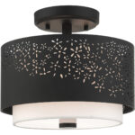 46267-04 2 Light Black Semi Flush-Lighting LumensSemi Flush