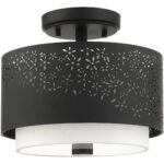 46267-04 2 Light Black Semi Flush-Lighting LumensSemi Flush