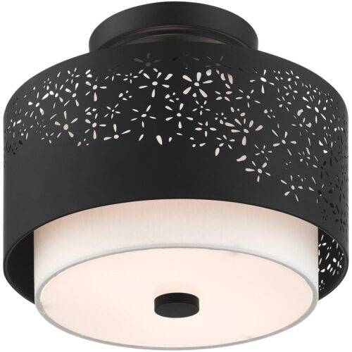 46267-04 2 Light Black Semi Flush-Lighting LumensSemi Flush